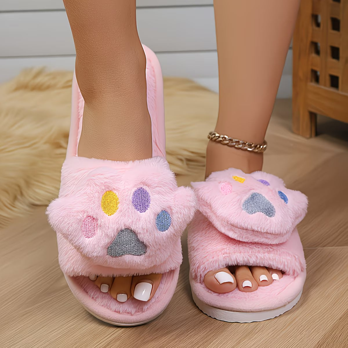 Valentine's Heart Slippers – Women's Spring & Autumn