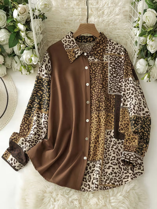 Plus Size Elegant Women's Shirt