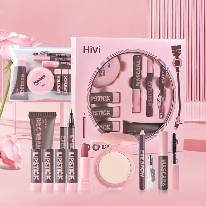 9pcs Portable Makeup Set Gift Box,