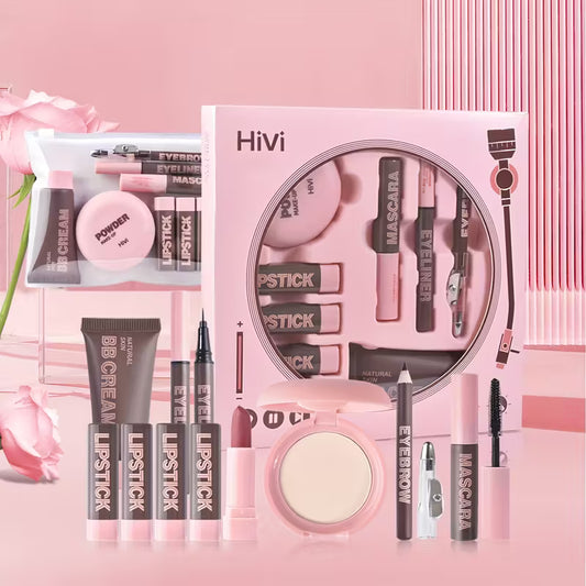 9pcs Portable Makeup Set Gift Box,