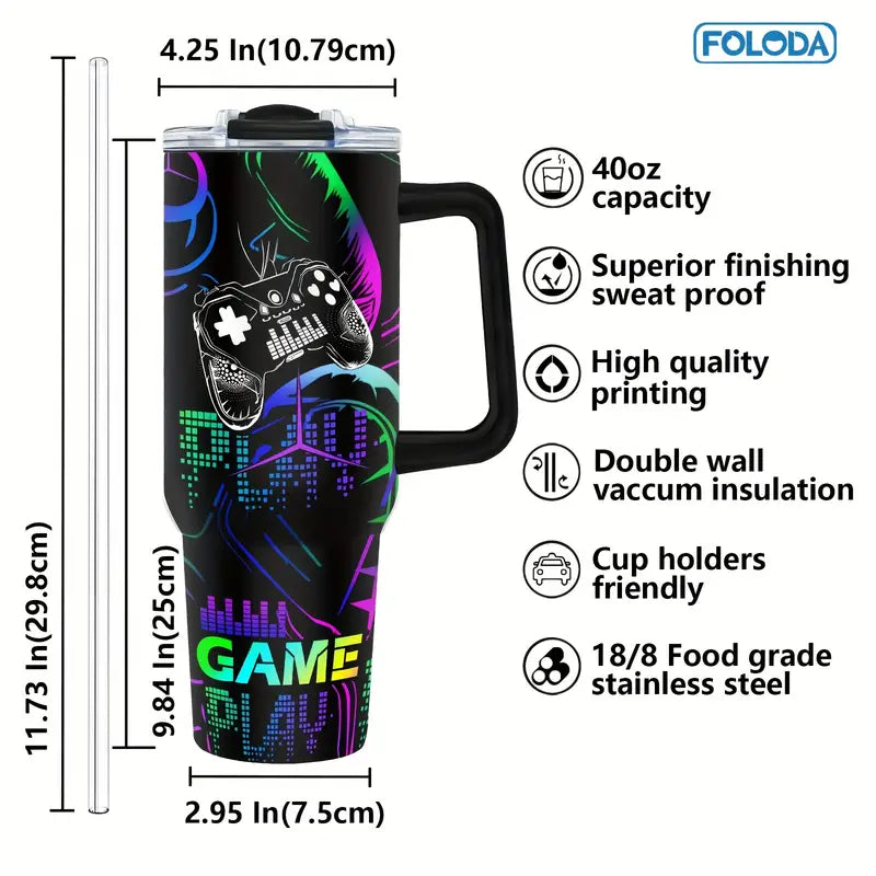 [Gamer-Themed] Foloda 40oz | Stainless Steel