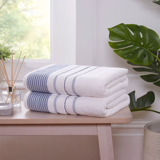 100% Cotton Towel Sets – Green, Natural & Blue | Luxurious 500GSM Cotton