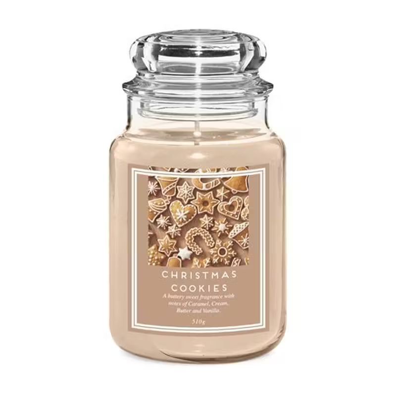 Liberty Candles Christmas Cookies Scented Jar Candle 18oz