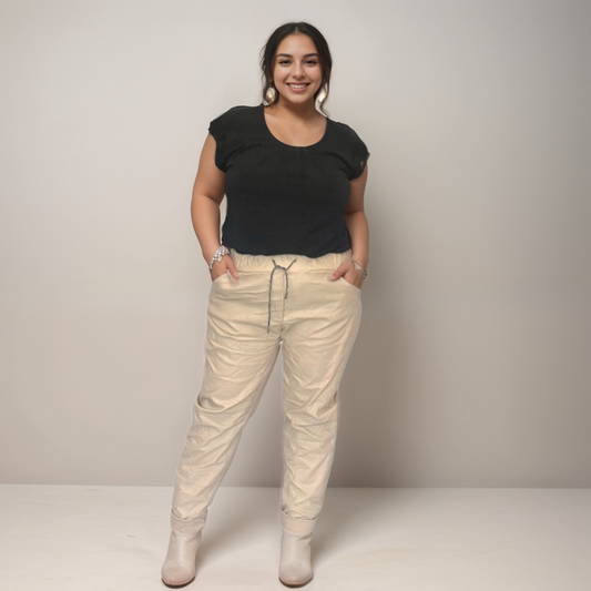 FAUX LEATHER VERY STRETCHY MAGIC TROUSERS / JEANS