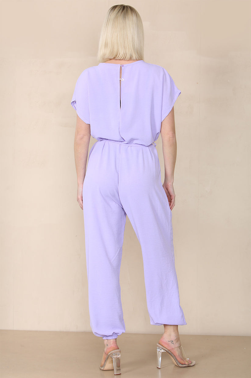 Tie Waist Stylish Harem Jumpsuit