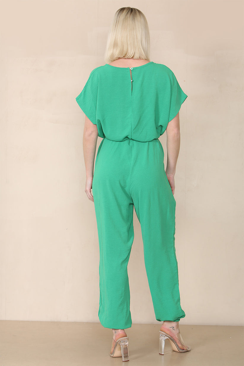 Tie Waist Stylish Harem Jumpsuit