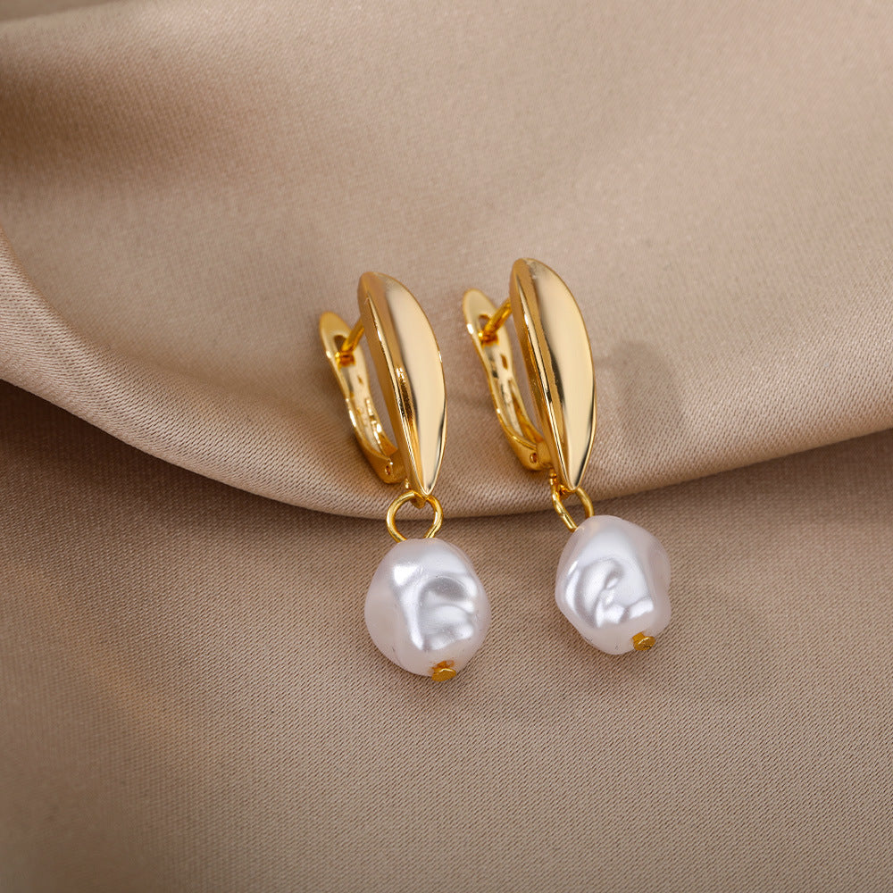 Elegant Pearl Drop Earrings for Women
