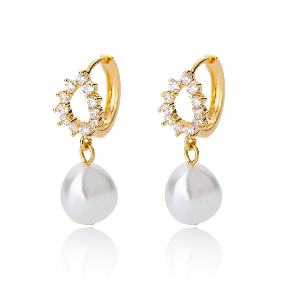 Elegant Pearl Drop Earrings for Women