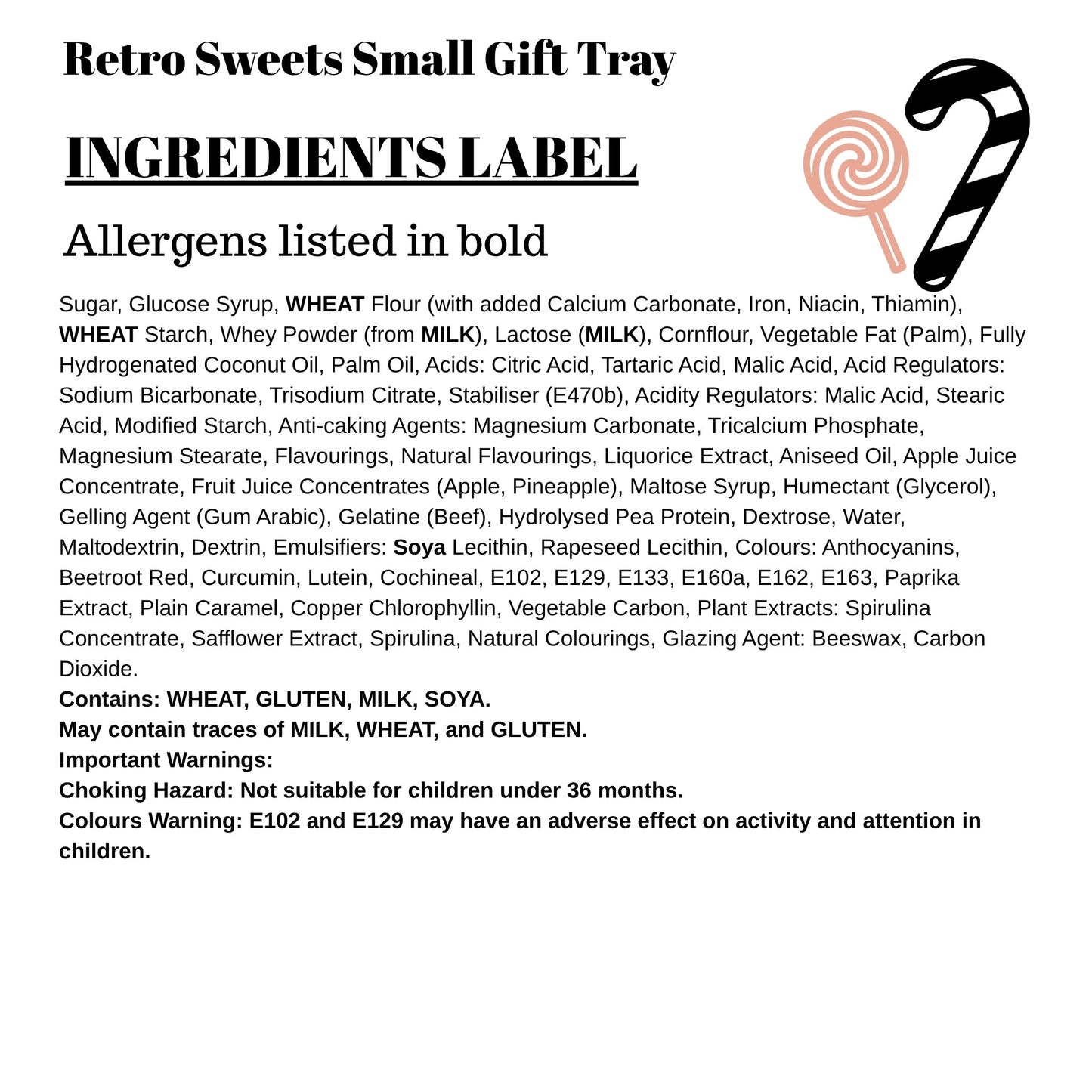 Retro Sweets Gift Tray