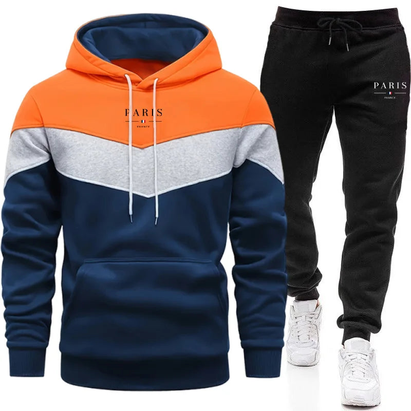 Men's Tricolour Tracksuit Set