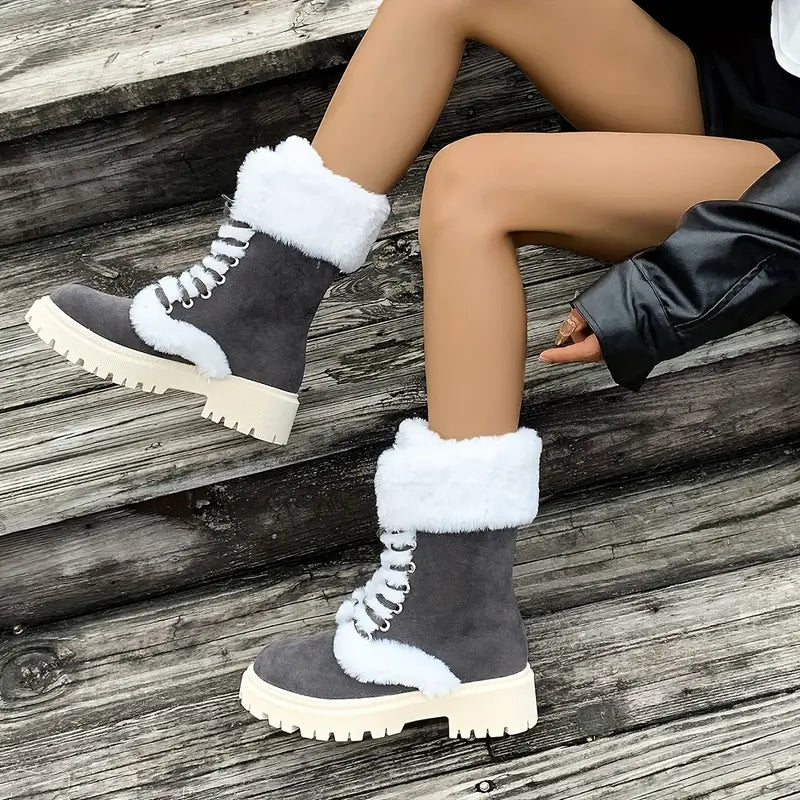 Women's Cozy Fleece-Lined Winter Boots