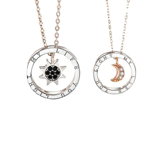 Sun & Moon Light Luxury Couple Necklace