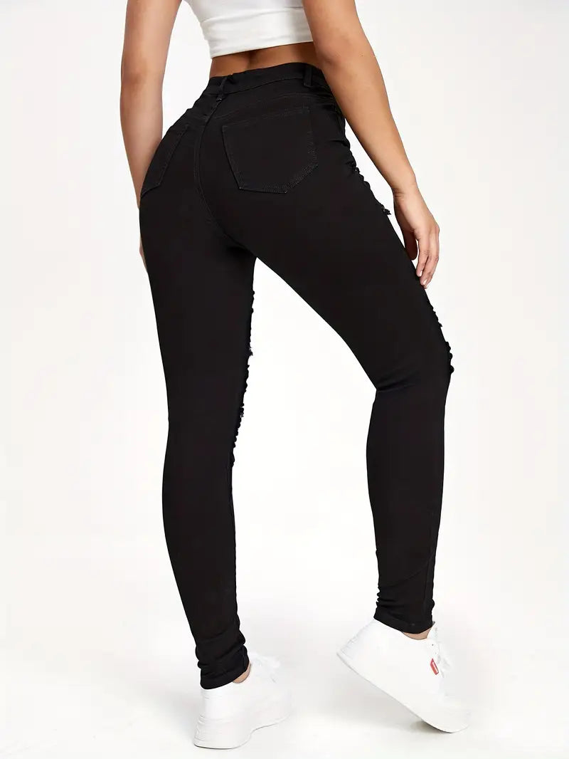 High-Waisted Skinny Jeans
