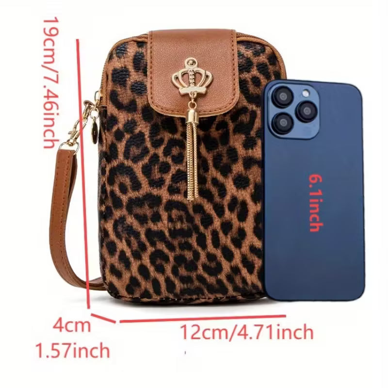 Women's Synthetic Crossbody Bag with Closure