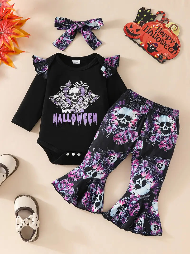 Baby Halloween Long Sleeve Pants Set
