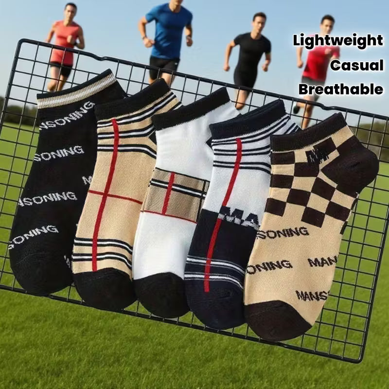 8 Pairs Men'S Lightweight Breathable Cycling Socks