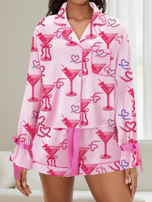 Women'S 2pcs Floral Print Set