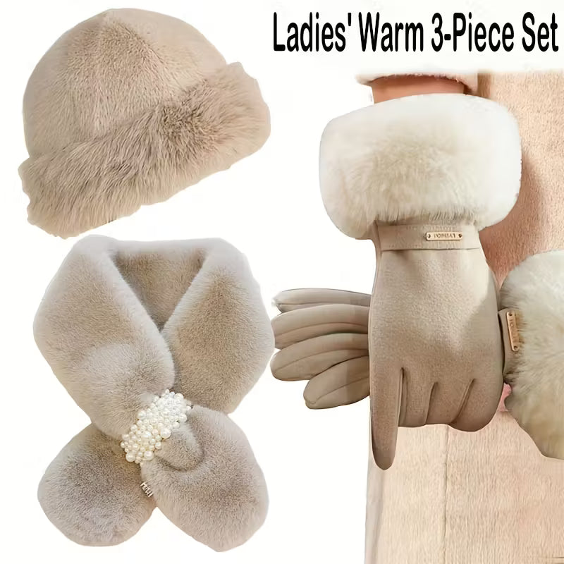 3pcs Winter Warm Accessories Set,