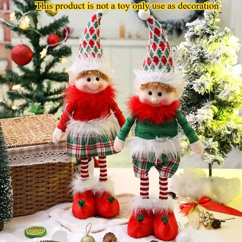 2pcs Adjustable Height Elf Decorations