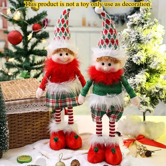 2pcs Adjustable Height Elf Decorations