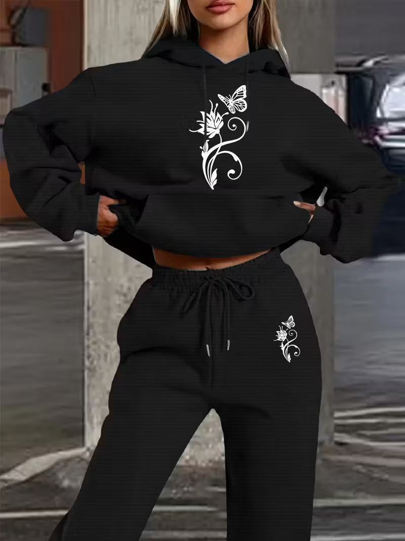 New Butterfly Floral Pattern swear Set,