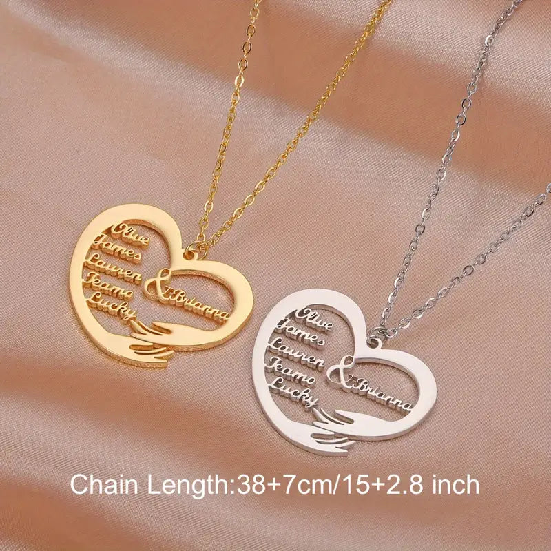 Custom 1-6 Family Name Necklace