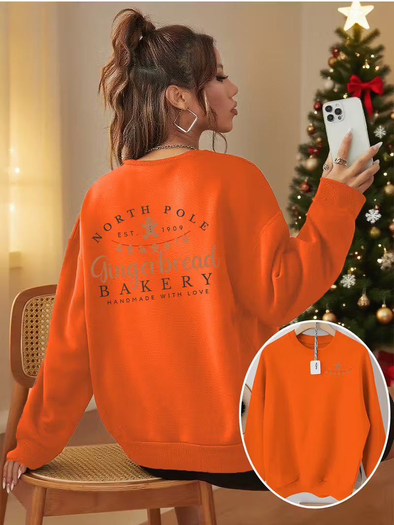 Women'S Christmas Gingerbread Bakery Sweatshirt