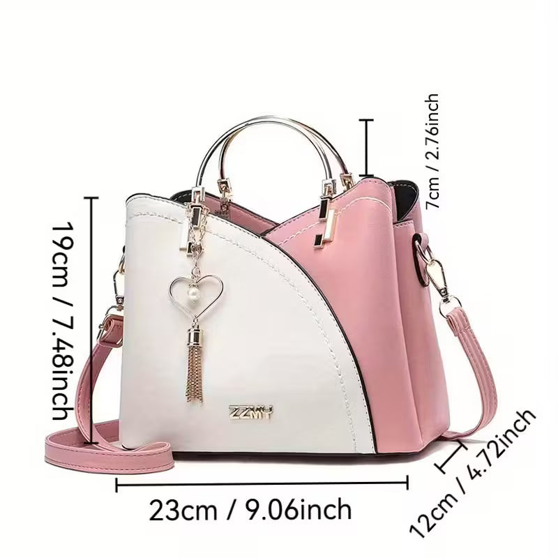 Women'S Elegant Tote Bag with Floral Letter