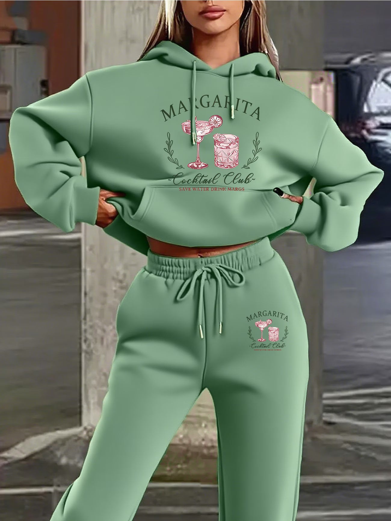 Women'S Fashion Hoodie and Pants Set