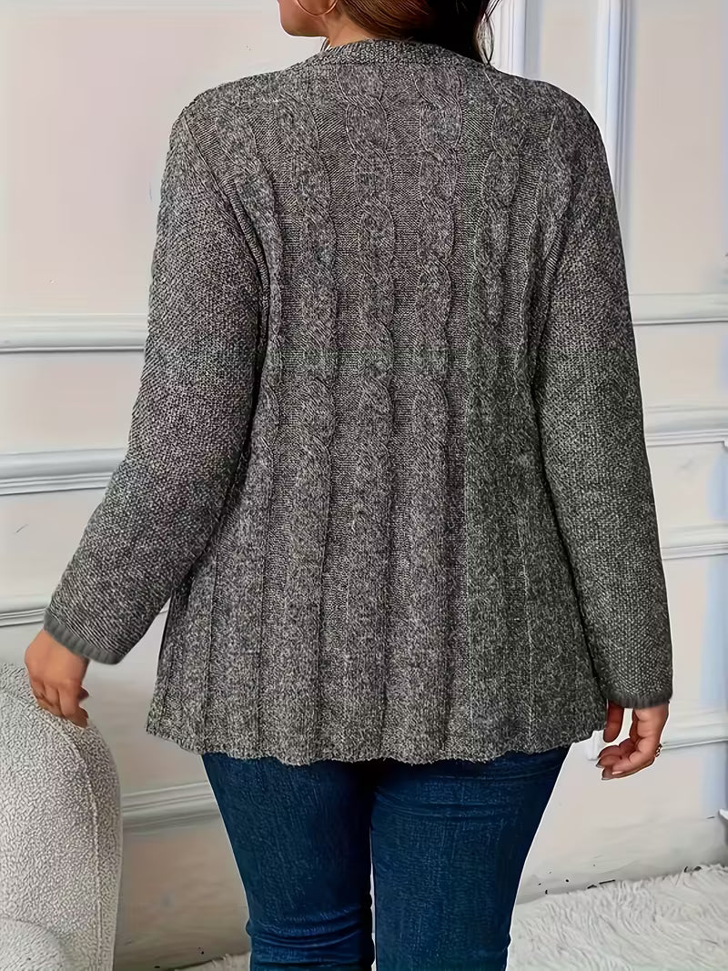 Women's Solid Color Casual Cardigan - Simple Style