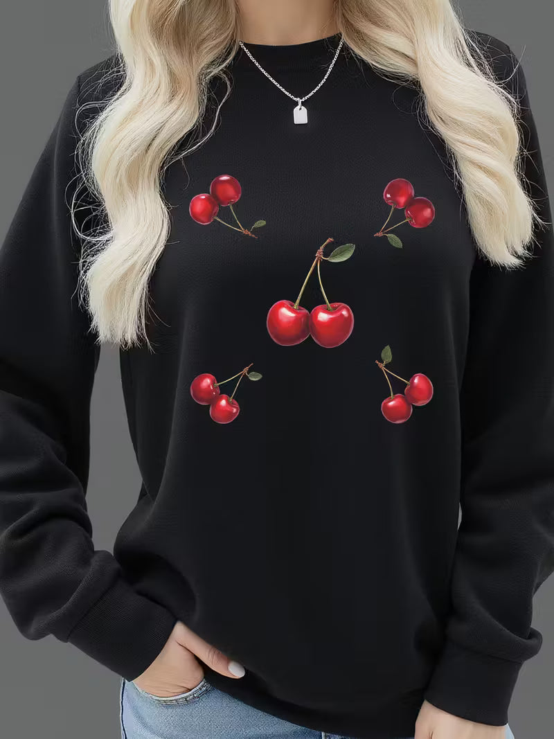 Women'S Casual Crew Neck Long Sleeve Sweatshirt