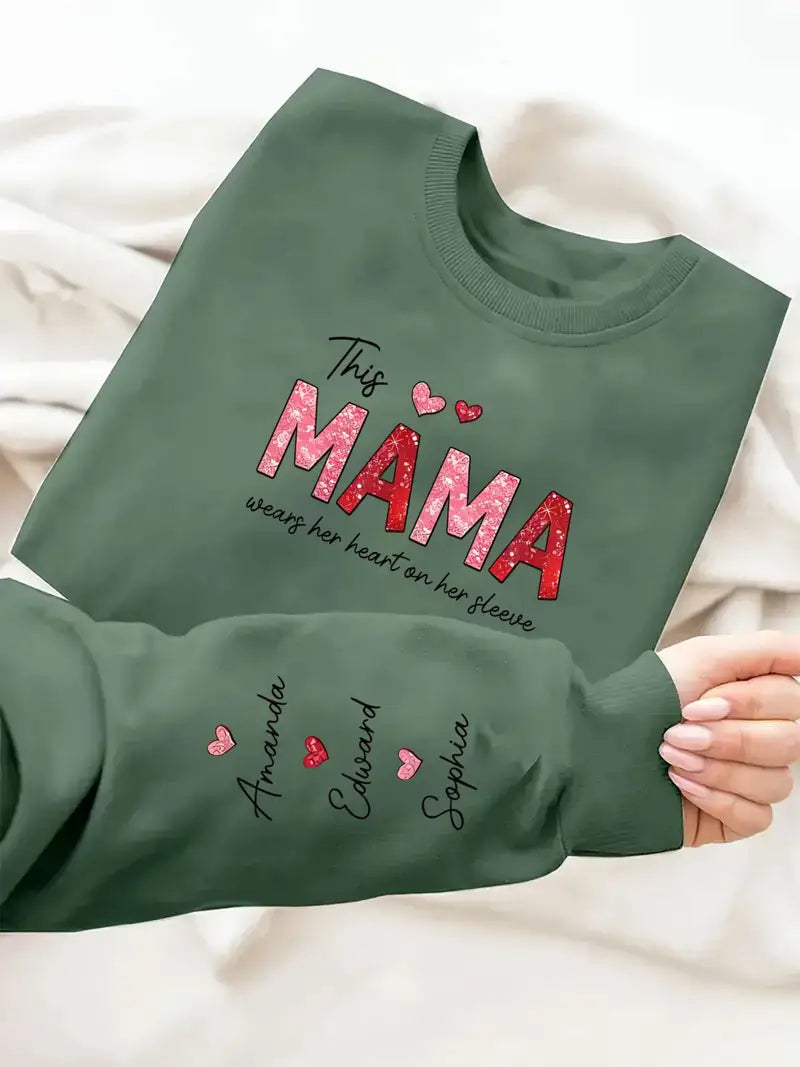 Women's "This Mama Loves Her s" Long Sleeve Sweatshirt