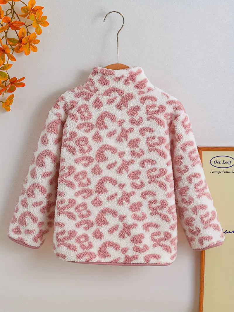 Girls' Cozy Fleece-Lined Zip-Up Jacket