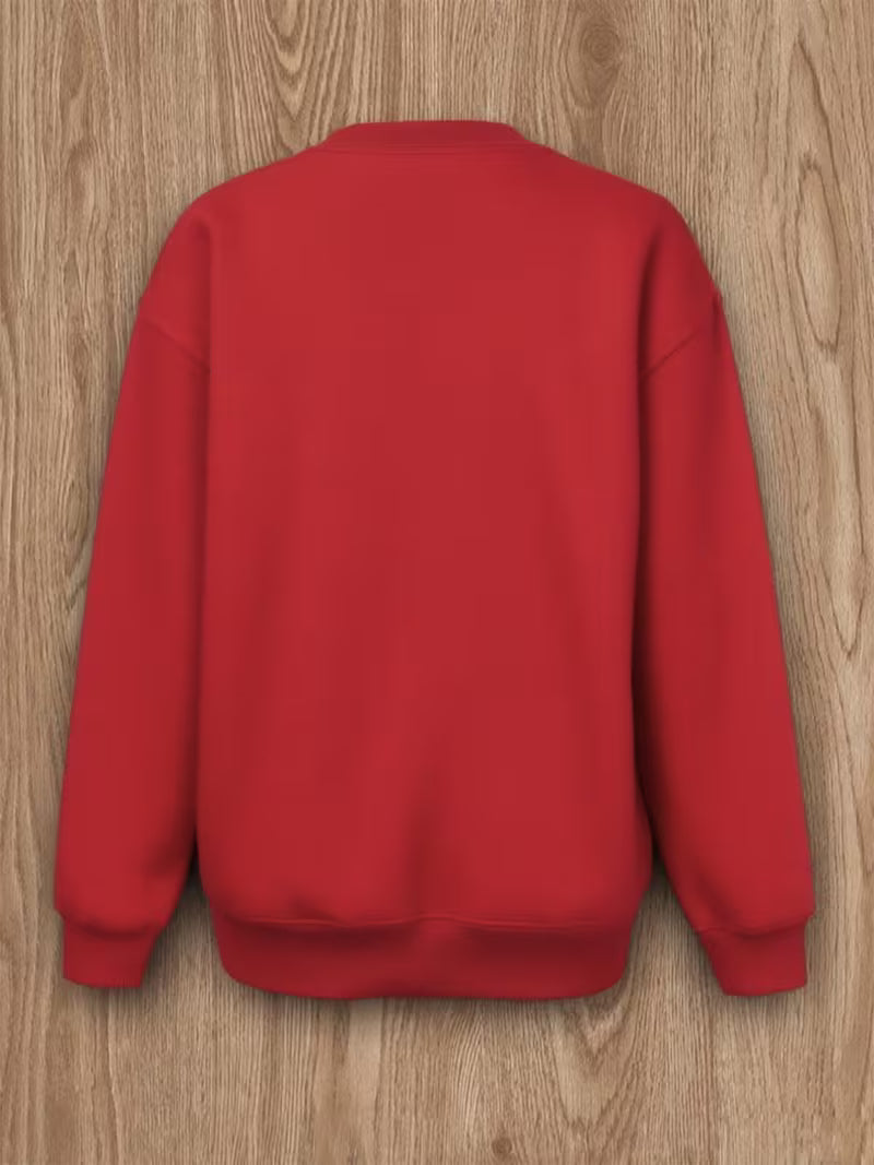 Women'S Black Sparkling Golden Sequin Bow Sweatshirt