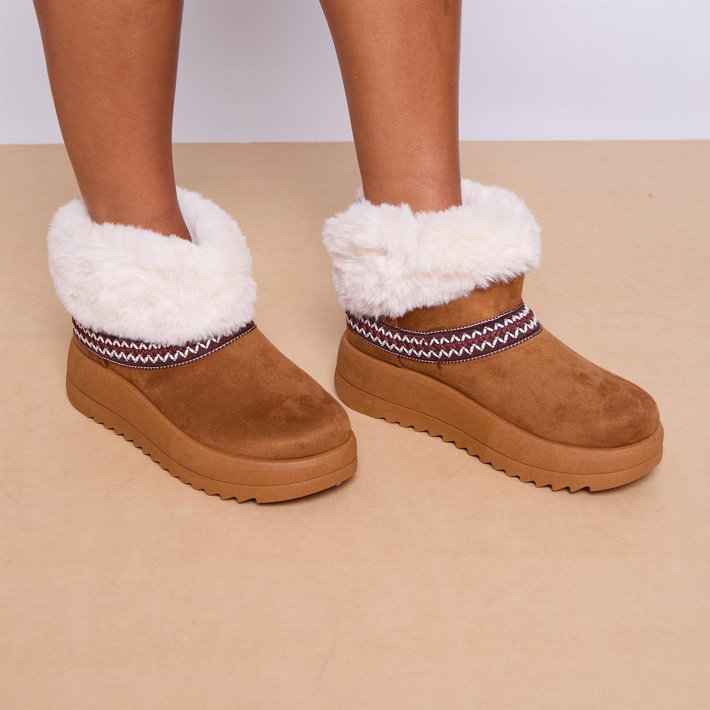 Ladies Ankle Winter Snugg Shoes Boots