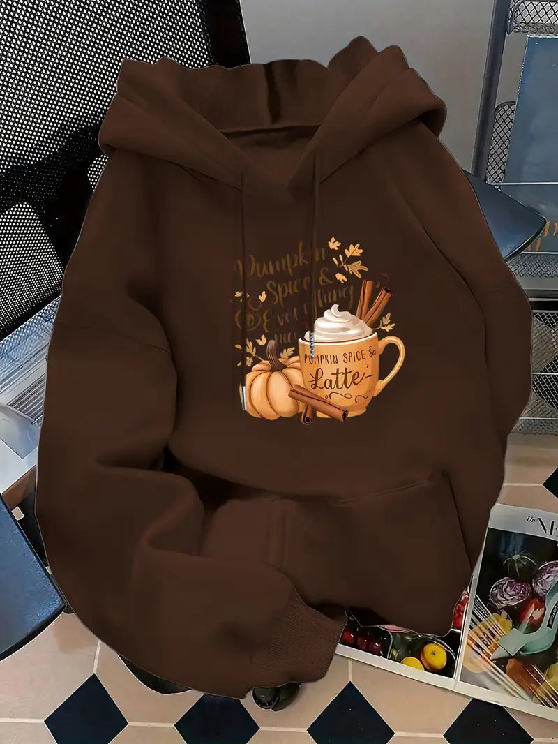 Cozy Grey Halloween Hooded Sweatshirt