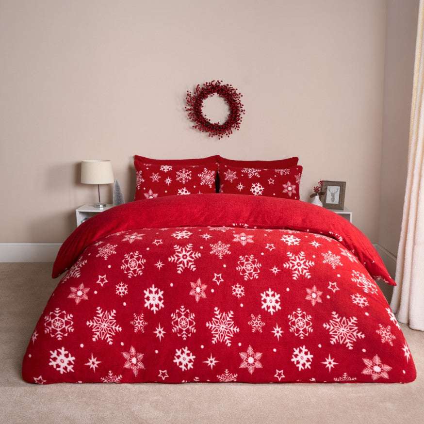 Snowflake Teddy Duvet Set
