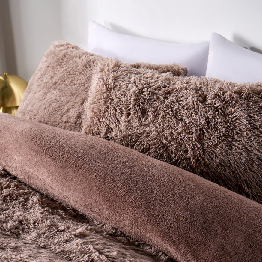 Fluffy Fleece Duvet Cover Set