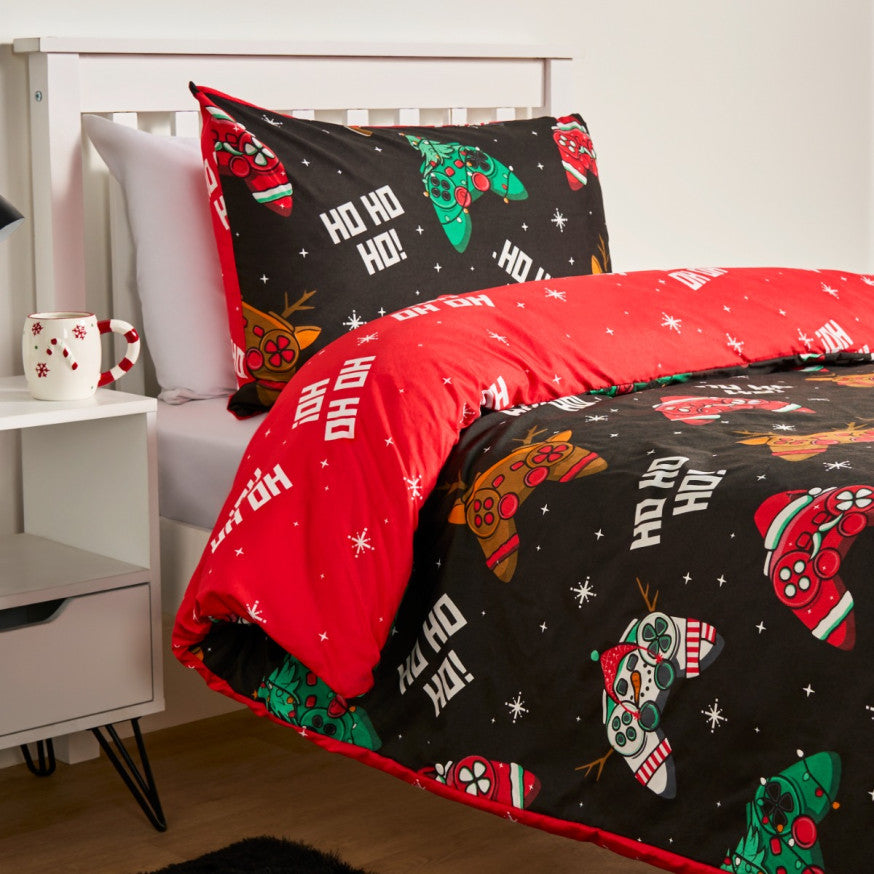 Christmas Gaming Duvet Cover Set