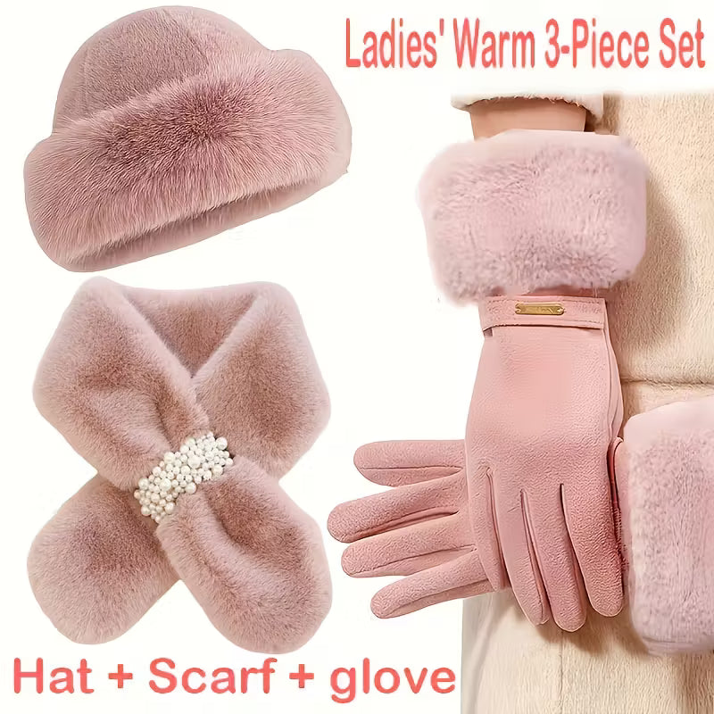 3pcs Winter Warm Accessories Set,
