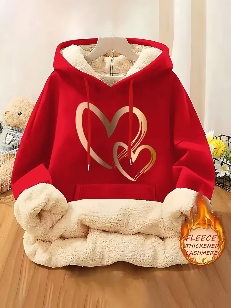 Women's Fleece-Lined Hooded Sweatshirt