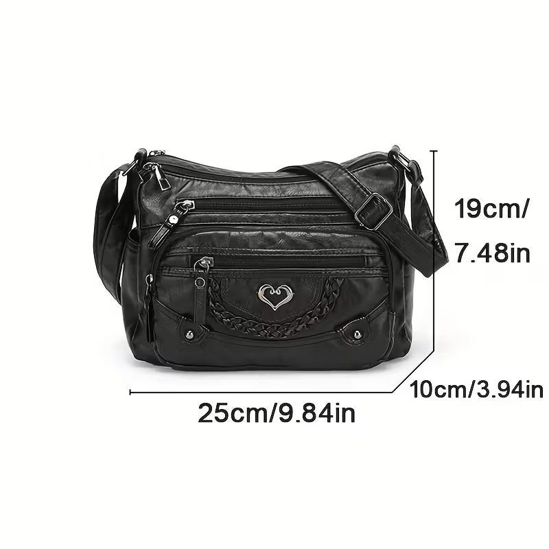 Soft Texture Fashionable Women'S Large Capacity Crossbody Bag,