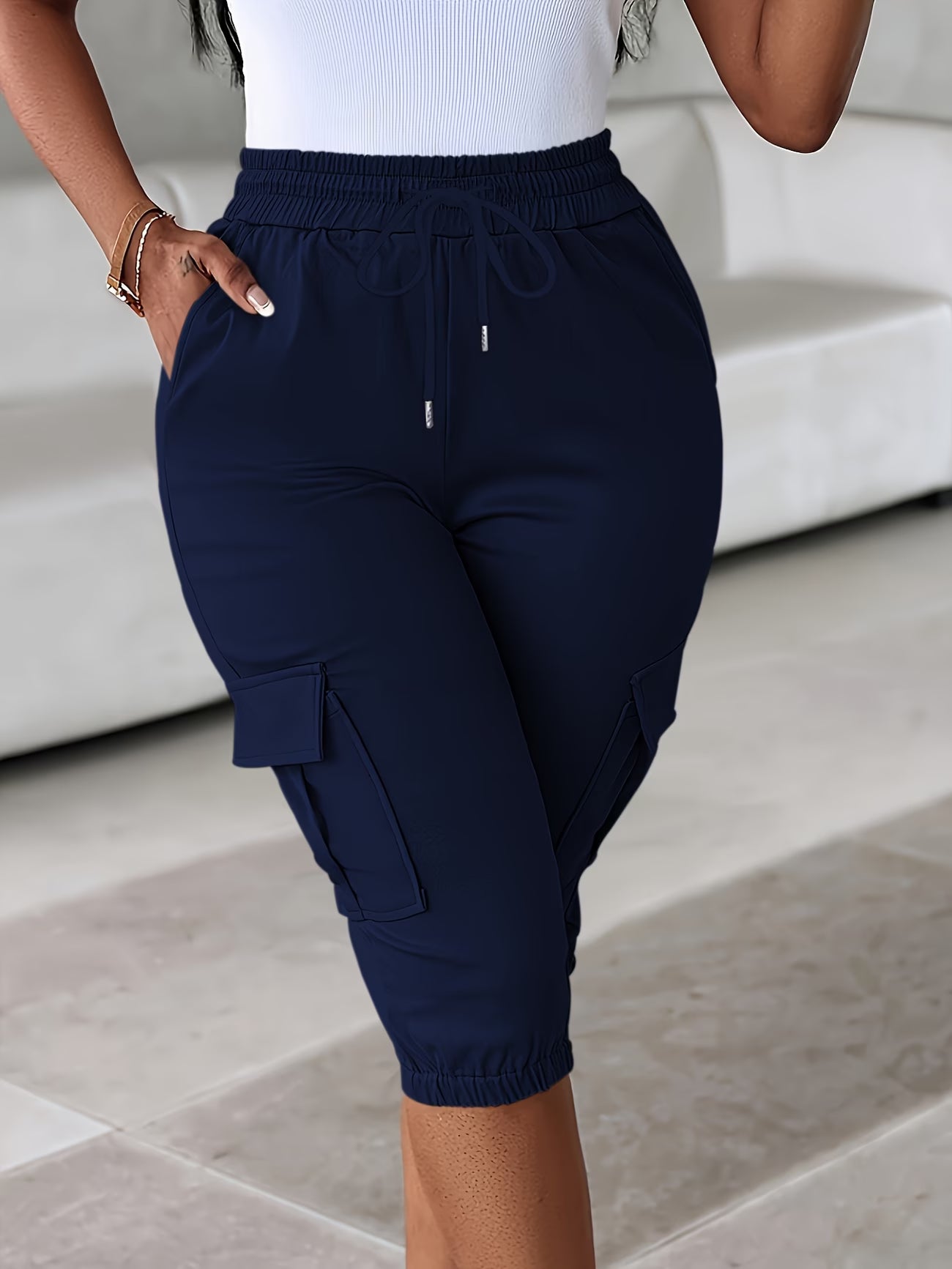 Women's Slim-Fit Work Shorts