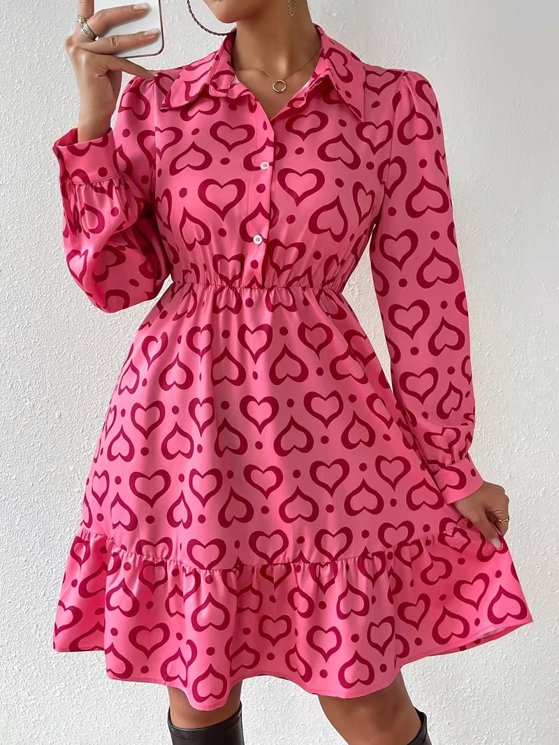 Long Sleeve A-Line Dress