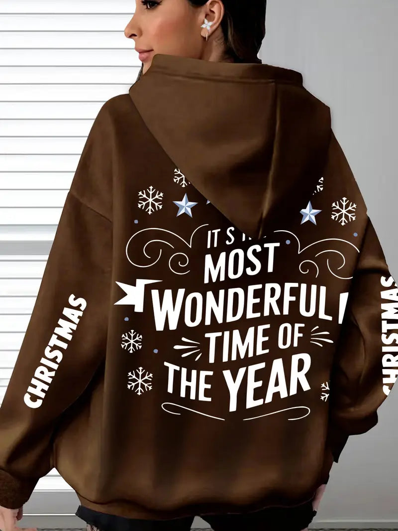 Women'S Plus Size Christmas Hoodie