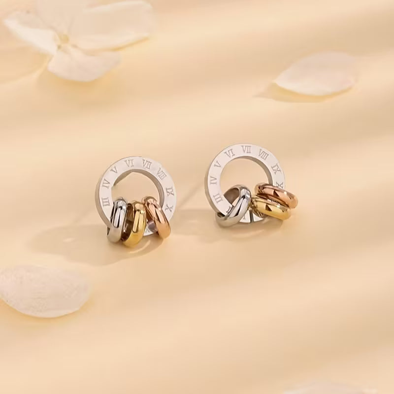 Roman Numerals Earrings for Women,