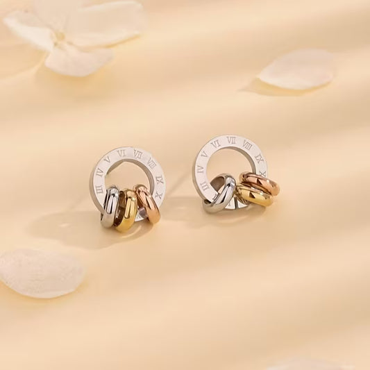 Roman Numerals Earrings for Women,