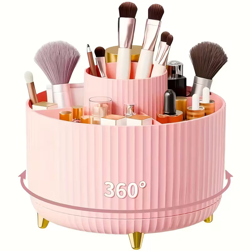 ABERZEY 360° Rotating Makeup Organizer