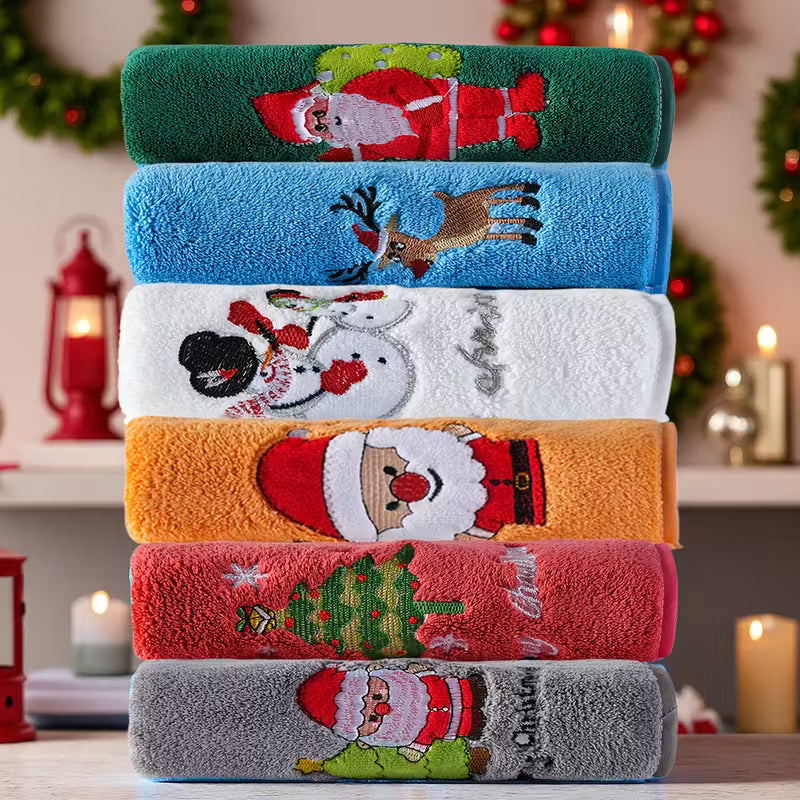 6pcs Christmas Towel Set