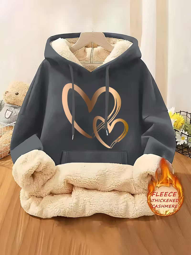 Women's Fleece-Lined Hooded Sweatshirt